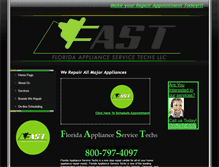 Tablet Screenshot of floridaapplianceservicetechs.com